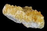 Lustrous Yellow Calcite Crystal Cluster - Fluorescent! #139089-1